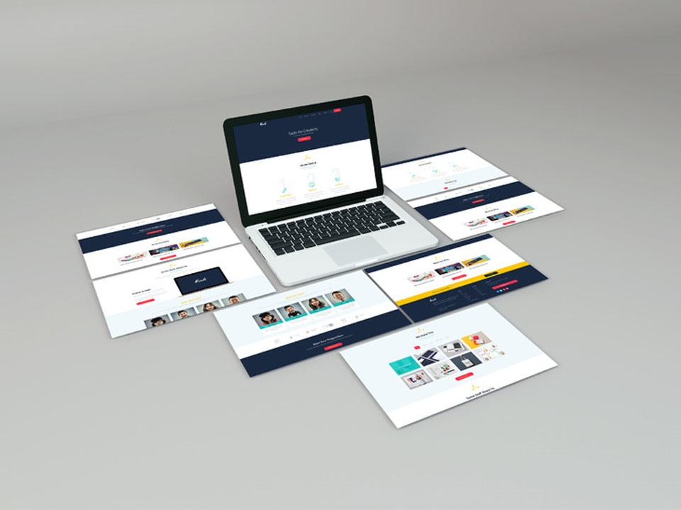 Sample work of corporate responsive website development